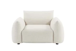 In- und Outdoor Gartensessel SEAHAWK creme Aluminium Olefin 1-Sitzer Sofa wetterfest