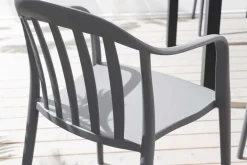 In- und Outdoor Gartenstuhl STUDIO ITALIA anthrazit stapelbar wetterfest