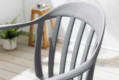 In- und Outdoor Gartenstuhl STUDIO ITALIA anthrazit stapelbar wetterfest