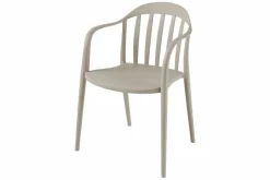In- und Outdoor Gartenstuhl STUDIO ITALIA taupe stapelbar wetterfest