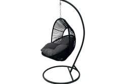 In- und Outdoor Hängesessel AIR ROPE anthrazit schwarz inkl. Kissen