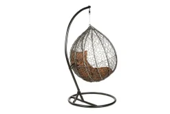 In- und Outdoor Hängesessel LOFT anthrazit Hängestuhl inkl. Kissen wetterfest