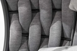 In- und Outdoor Hängesessel ROPE anthrazit grau mit Gestell wetterfest inkl. Kissen