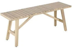 In- und Outdoor Sitzbank BALI 110cm natur hell Akazienholz wetterfest Balkonbank