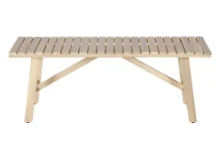 In- und Outdoor Sitzbank BALI 110cm natur hell Akazienholz wetterfest Balkonbank
