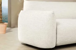 In- und Outdoor Sofa SEAHAWK 205cm creme Aluminium Olefin wetterfest 2-Sitzer Couch