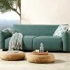 In- und Outdoor Sofa SEAHAWK 205cm türkis Aluminium Olefin wetterfest 2-Sitzer Couch