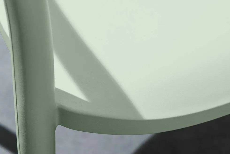 In- und Outdoor Stuhl STUDIO ITALIA salbei stapelbar Kunststoff Gartenstuhl