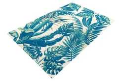 In- und Outdoor Teppich LEAF 240x160cm grün beige Blatt-Design wetterfest
