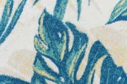 In- und Outdoor Teppich LEAF 240x160cm grün beige Blatt-Design wetterfest
