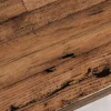 Industrial Bank GOLIATH 180cm natur Pinienholz X-Gestell schwarz Metall