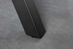 Industrial Bartisch WILD 120cm grau Wildeichen-Design schwarz Metall X-Gestell