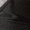 Industrial Bücherregal SLIM LINE 185cm Esche schwarz sechs Regalböden