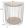Industrial Beistelltisch TRUE ELEMENTS 50cm natur Akazie Massivholz