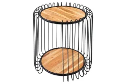 Industrial Beistelltisch TRUE ELEMENTS 50cm natur Akazie Massivholz