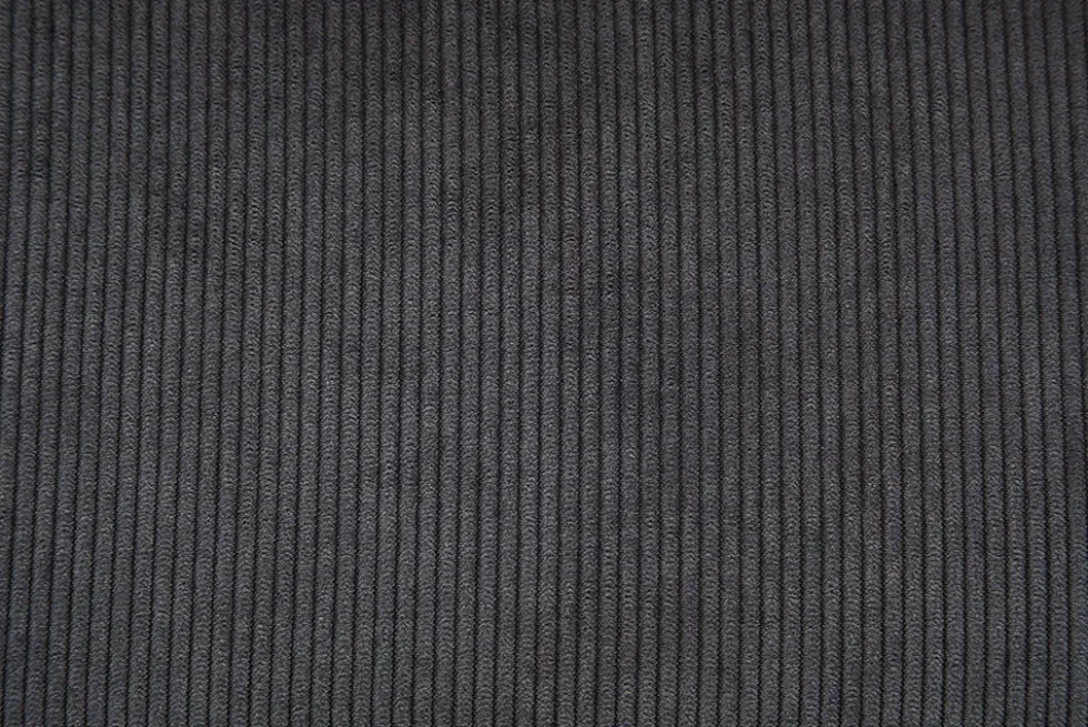 Industrial Design Stuhl DJANGO grau Cord mit Metallgestell