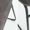 Industrial Design Stuhl DJANGO vintage grau mit Eisengestell