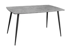 Industrial Esstisch APARTMENT 140cm grau Beton-Design schwarzes Metallgestell
