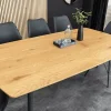 Industrial Esstisch APARTMENT 140cm natur Wildeiche schwarzes Metallgestell