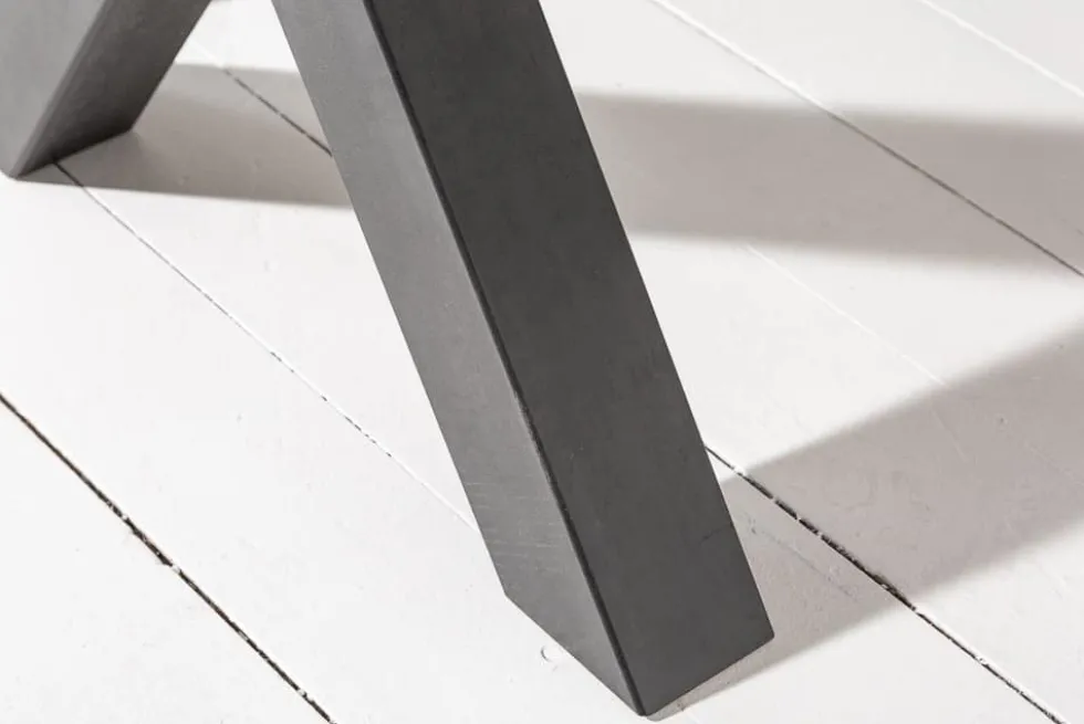 Industrial Esstisch MONTREAL 140cm natur schwarz Eichenholz-Design X-Gestell