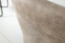 Industrial Freischwinger Stuhl APARTMENT antik taupe mit Metallgestell