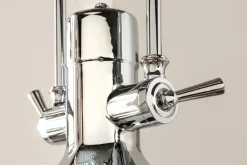 Industrial Hängelampe INDUSTRIAL 45cm silber Chrom Designklassiker