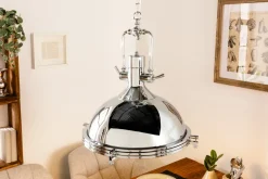 Industrial Hängelampe INDUSTRIAL 45cm silber Chrom Designklassiker