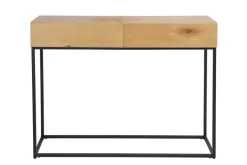 Industrial Konsolentisch ELEMENTS 100cm Eichen Optik Laptoptisch mit Schubladen