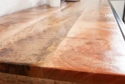 Industrial Konsolentisch INDUSTRIAL 120cm Mango mit schwarzen Beinen