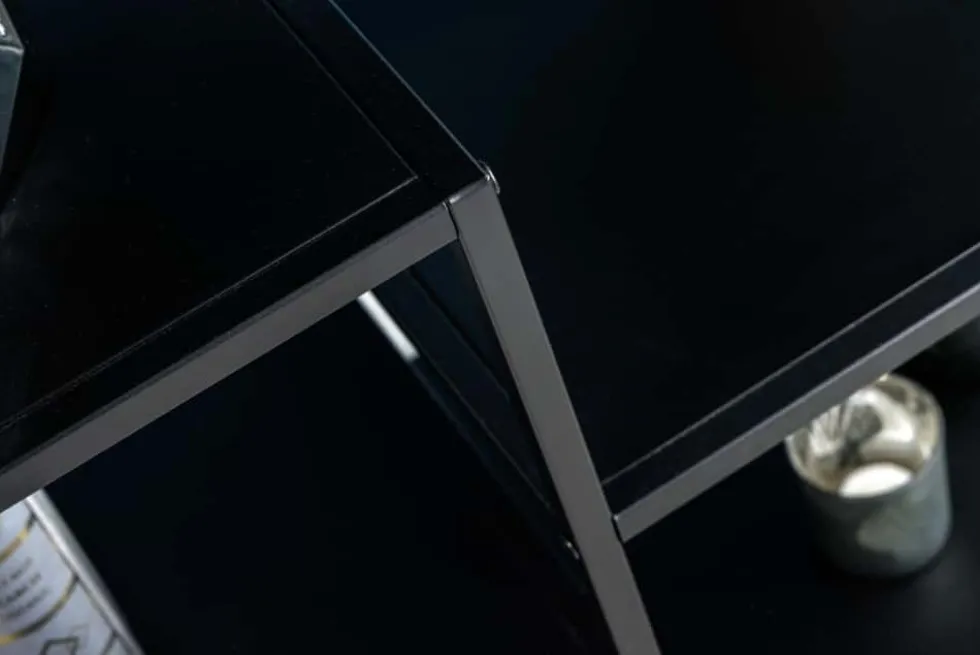 Industrial Regal DURA STEEL 90cm schwarz Metall Konsole