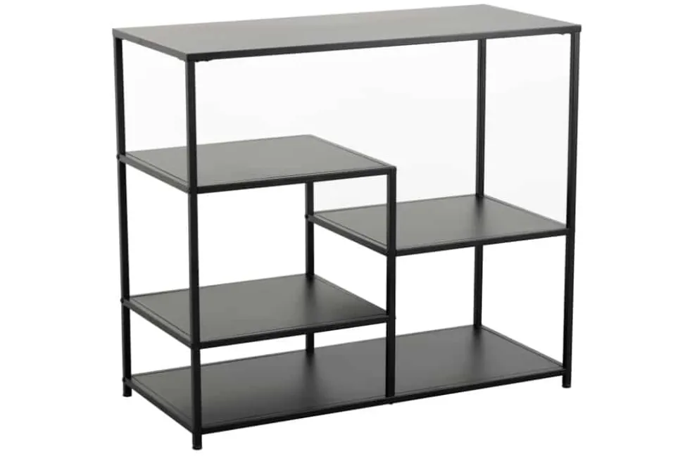 Industrial Regal DURA STEEL 90cm schwarz Metall Konsole
