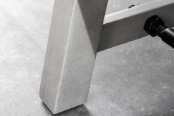 Industrial Sitzbank FINCA 165cm grau Pinie recyceltes Massivholz Eisen