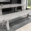 Industrial Sitzbank FINCA 200cm grau Pinie recyceltes Massivholz Eisen