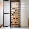 Industrial Weinschrank BODEGA 184cm recyceltes Pinienholz natur Weinregal für 72 Flaschen