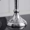 Kerzenständer MODERN BAROCK 40cm silber 5-armig Lüster Aluminium poliert Kerzenhalter