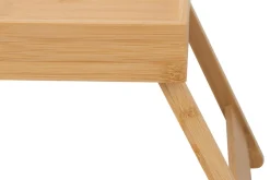 Klappbares Tablett ZEN-BO 50cm natur Bambusholz Betttisch