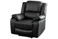 Komfortabler Kinosessel HOLLYWOOD schwarz verstellbare Rückenlehne