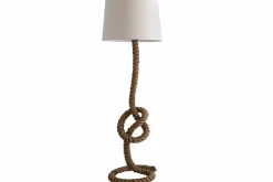 Maritime Stehlampe SEVEN SEAS 158cm Seil-Stehleuchte Leinenschirm