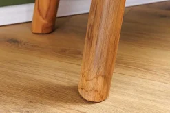 Massive Bank ROOT 100cm braun natur Teakholz Baumstamm Holzstrebe