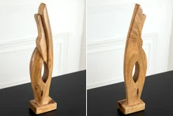 Massive Design Skulptur AMARA 45cm natur Mangoholz Dekoration handmade