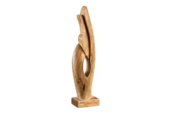 Massive Design Skulptur AMARA 45cm natur Mangoholz Dekoration handmade