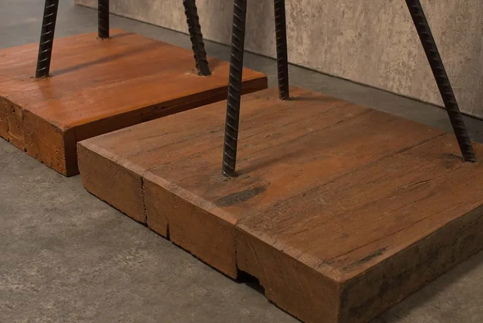 Massive Garderobe HEMINGWAY 200cm Teakholz Kleiderständer