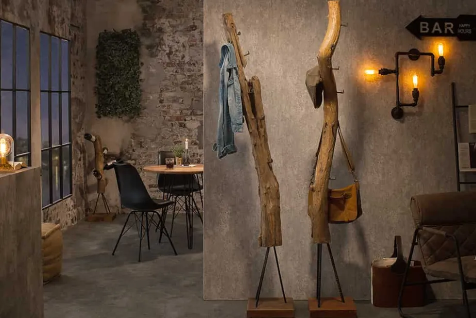 Massive Garderobe HEMINGWAY 200cm Teakholz Kleiderständer
