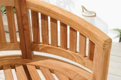 Massive Gartenbank EMPIRE TEAK 120cm natur Teakholz
