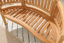 Massive Gartenbank EMPIRE TEAK 120cm natur Teakholz