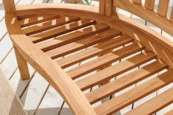 Massive Gartenbank EMPIRE TEAK 120cm natur Teakholz