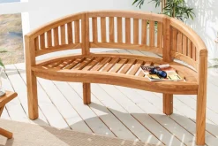 Massive Gartenbank EMPIRE TEAK 120cm natur Teakholz