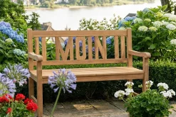 Massive Gartenbank EMPIRE TEAK Moin 120cm natur Teakholz