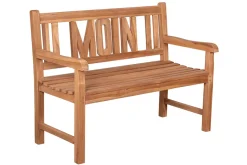 Massive Gartenbank EMPIRE TEAK Moin 120cm natur Teakholz