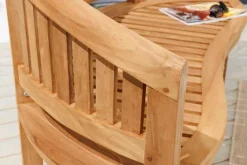 Massive Gartenbank XXL EMPIRE TEAK 150cm natur Teakholz